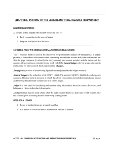 CHAPTER 6- Posting and Trial Balance Preparation - Copy