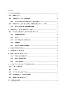 2. General Management - Effect of Inventory Management on Financial Performance