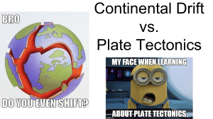 Continental Drift and Plate Techtonics