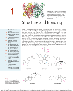 Organic Chemistry: Structure and Bonding - Chapter 1