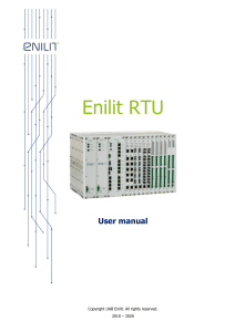 Enilit RTU User Manual 20.01
