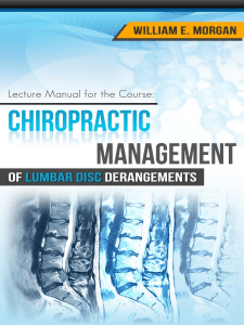 Chiropractic Management of Lumbar Disc Herniations MASUD