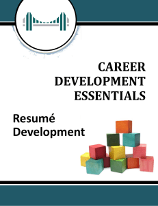 MITT - Resume Development - Participant Guide - December 2020