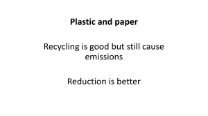 paper and plastic reduction