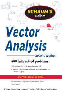 Schaum's Outline Vector Analysis