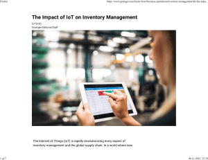 The Impact of IoT on Inventory Management - Grainger KnowHow
