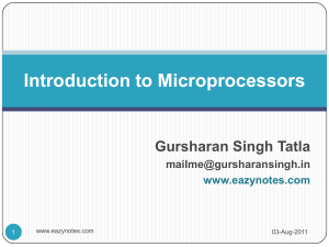 Lec#(-1) introduction-to-microprocessors