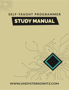 The Self Taught Programmer Study Manual