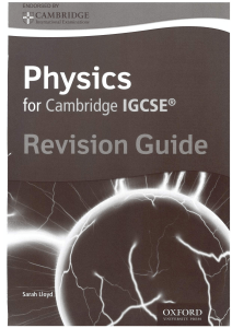 IGCSE Physics Revision Guide