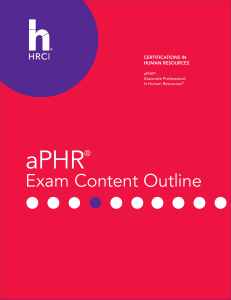 2021 hrci aphr-exam-content-outline