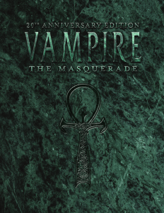 Vampire The Masquerade V20 - 20th Anniversary Edition