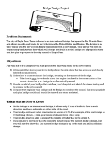 Bridge Design Project (Problem Statement)