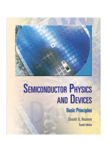 Donald A.Neeman Semiconductor Physics and Devices