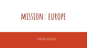 7. клас - Мисия Европа - 5.10.2022