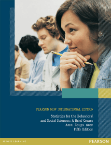 Statistics for behavioural and social science