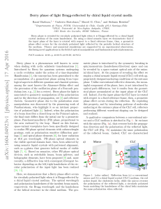 Berry phase of light Bragg-reflected by chiral liquid crystal media (preprint)