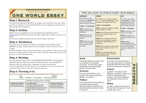 one world essay writing guide master