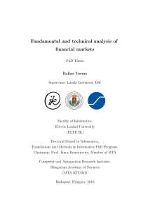 Fundamental and technical analysis of financial markets