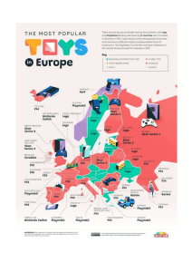Favourite toys in Europe - map