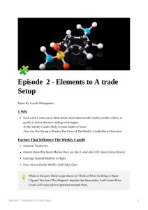 Episode  2 - Elements to A trade Setup  (1)