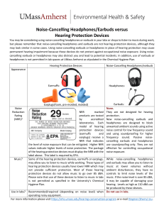 Noise-Cancelling Headphones Fact Sheet