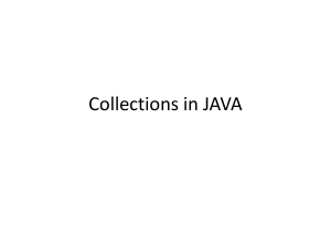 Collections in JAVA
