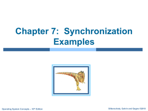 Synchronization Examples in Operating Systems