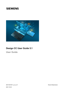 Desigo CC User Guide