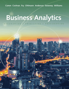 Essentials of Business Analytics Jeffrey D Camm z lib org