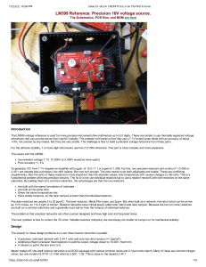 Dave Erickson LM399 Presision 10V Reference