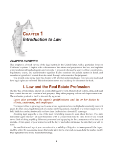 Real Estate Law by Huber Chp 1