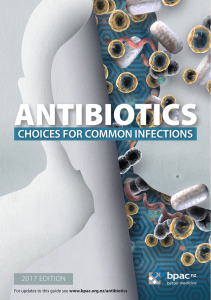 Antibiotic Choices for Common Infections 2017