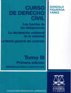 Figueroa Yáñez, Gonzalo; Curso de Derecho Civil. Tomo III