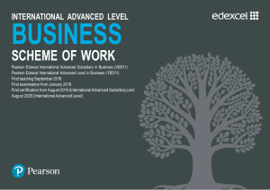 IAL Business Editable Scheme of Work