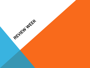 Review Week
