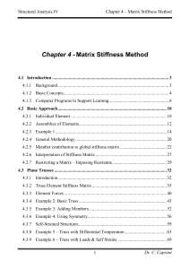 4 - Matrix Stiffness Method