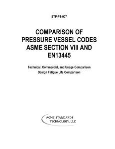 Comparison of ASME VIII & EN 13445 Codes