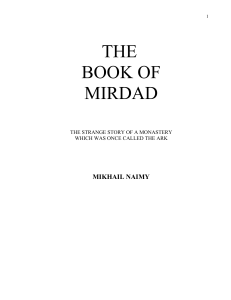 The Book of Mirdad  The Strange Story of a Monastery Which Was Once Called the Ark ( PDFDrive )