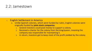 Jamestown PowerPoint