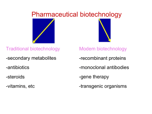 pharmaceutical biotechnology