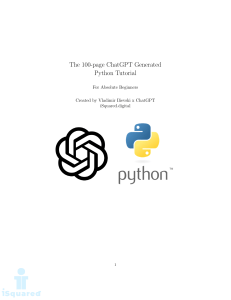 The 100 Page ChatGPT Generated Python Tutorial