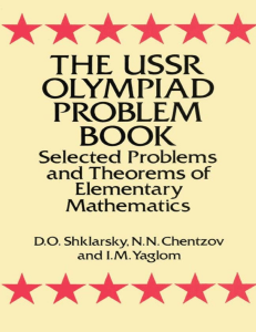 The USSR olympiad problem book  selected problems and theorems of elementary mathematics ( PDFDrive )