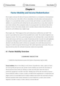 Factor Mobility and Income Redistribution