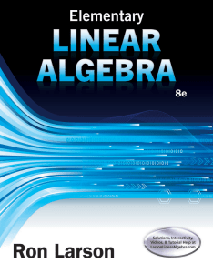 Elementary Linear Algebra 8e PDF