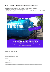 HARGA TERBAIK! WA 0852-1533-9500 septic tank komunal