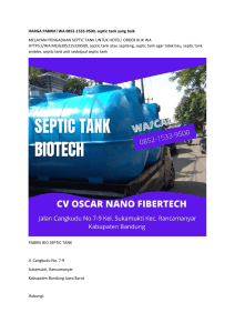 HARGA PABRIK! WA 0852-1533-9500, septic tank yang baik