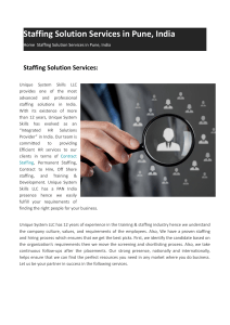 Staffing Solution Services in Pune, India
