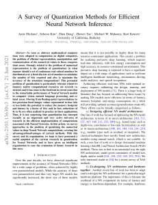 A Survey of Quantization Methods for Efficient Neural Network Inference