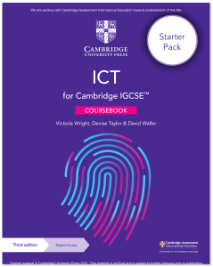 IGCSE ICT Coursebook Starter Pack 