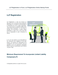 LLP Registration in Pune   LLP Registration Online Startup Portal